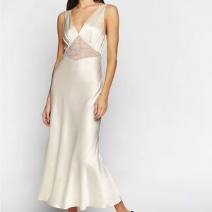 Reformation inara silk dress